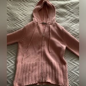 Knit Zip Up Hoodie